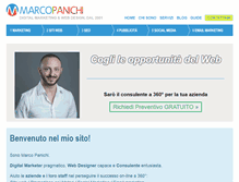 Tablet Screenshot of marcopanichi.com